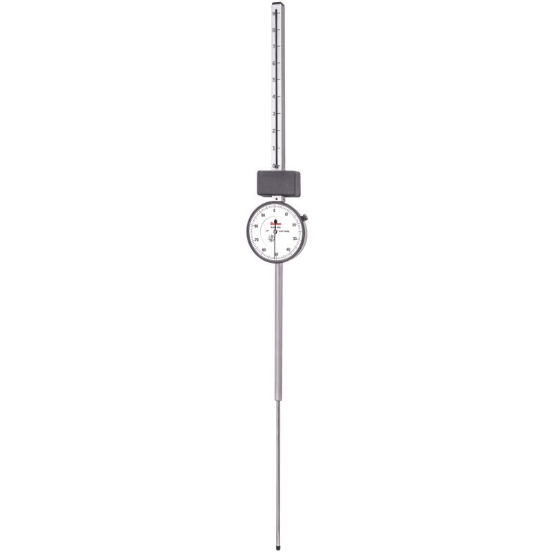 Picture of Starrett 656-9041J Dial Indicator, 0- 9.000" Range, 0-100, .001" Grads, .100" Range Per Rev, .375" Stem Diameter