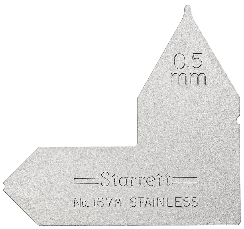 Picture of Starrett 167M-1/2 Radius Gage, .5mm