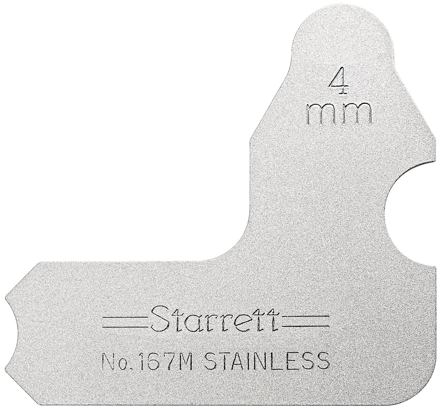 Picture of Starrett 167M-4 Radius Gage, 4mm