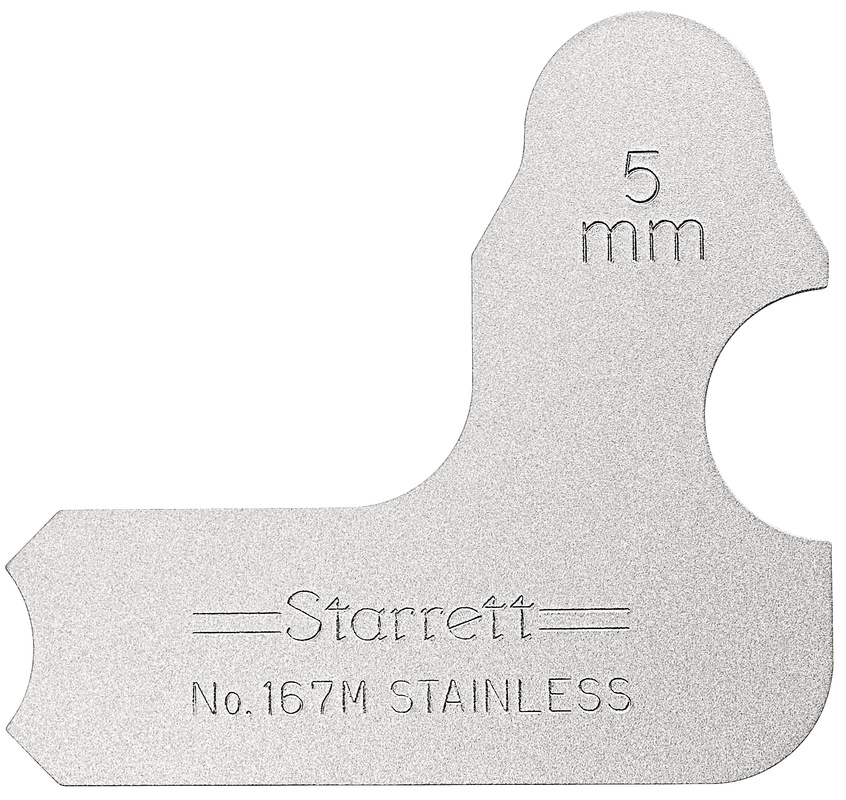 Picture of Starrett 167M-5 Radius Gage, 5mm