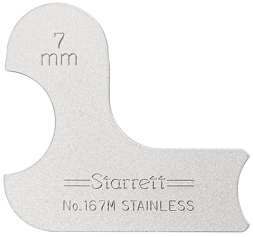 Picture of Starrett 167M-7 Radius Gage, 7mm