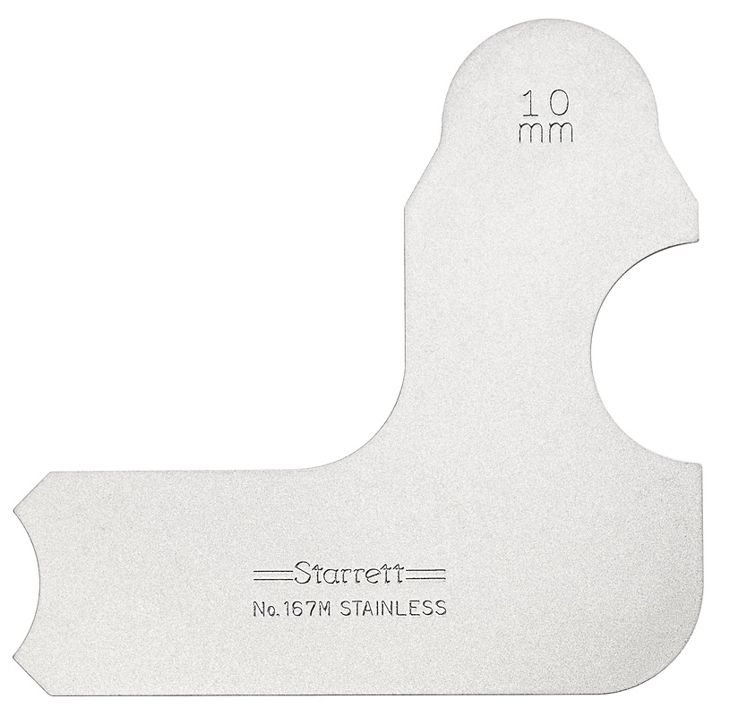 Picture of Starrett 167M-10 Radius Gage, 10mm