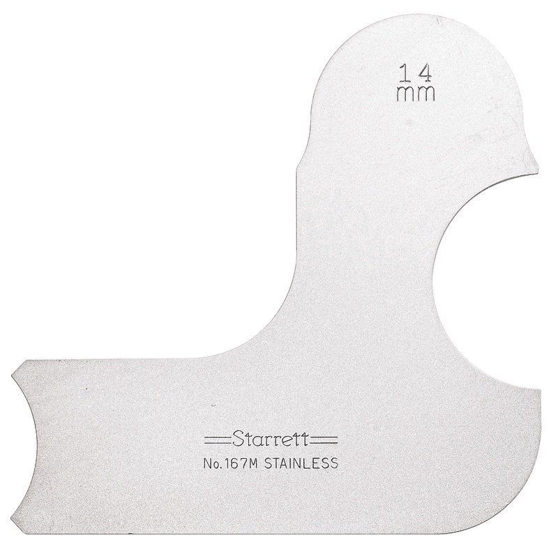 Picture of Starrett 167M-14 Radius Gage, 14mm