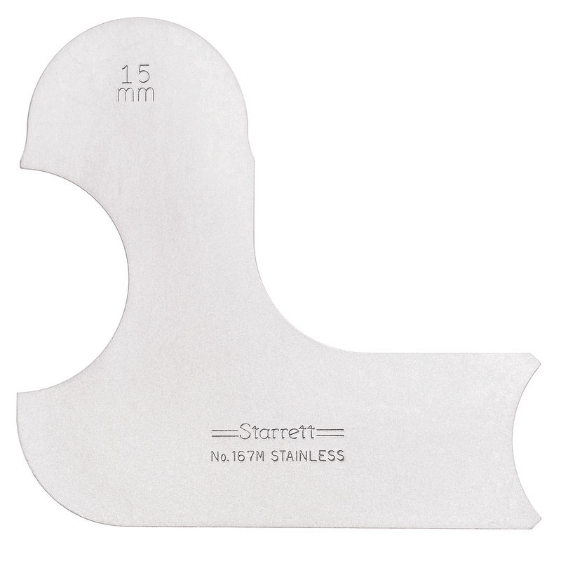 Picture of Starrett 167M-15 Radius Gage, 15mm