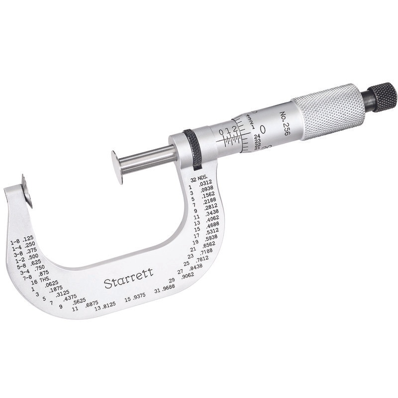 Picture of Disc-Type Micrometer, Ratchet Thimble, 1-2" Range