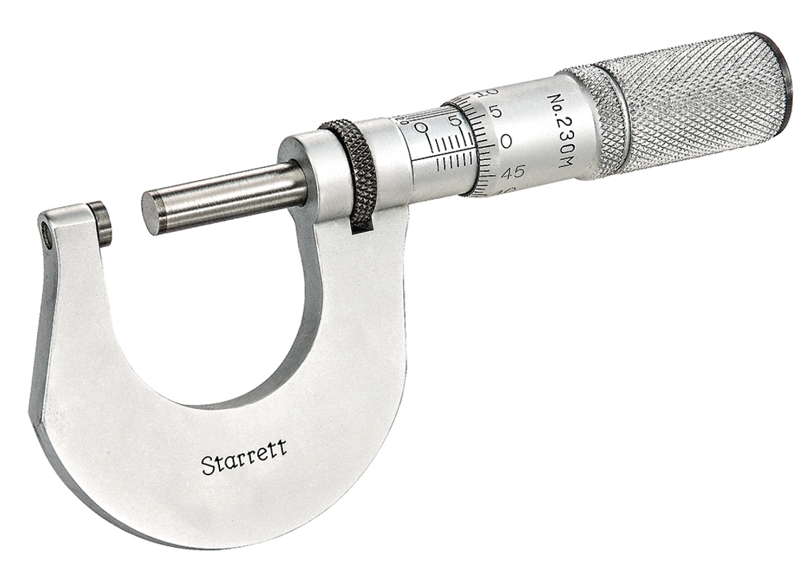 Picture of Starrett V230Mxfl Micrometer, Outside 0-25mm