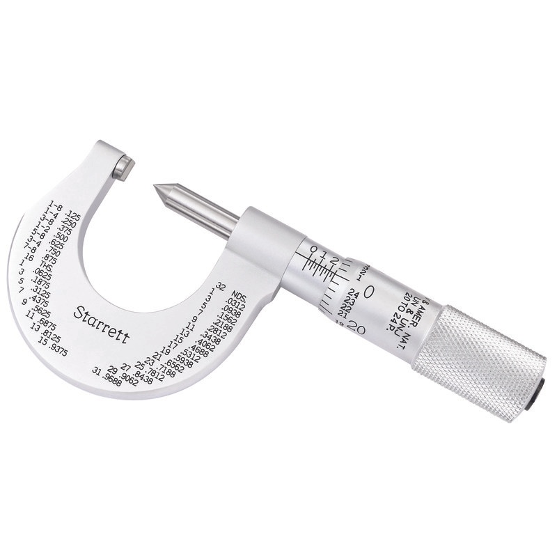 Picture of Starrett 575Dp Screw Thread Micrometer, 0-1", 20-24 Tpi