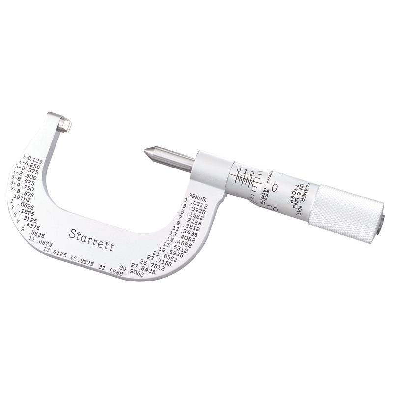 Picture of Starrett 585Bp Screw Thread Micrometer, 1-2"