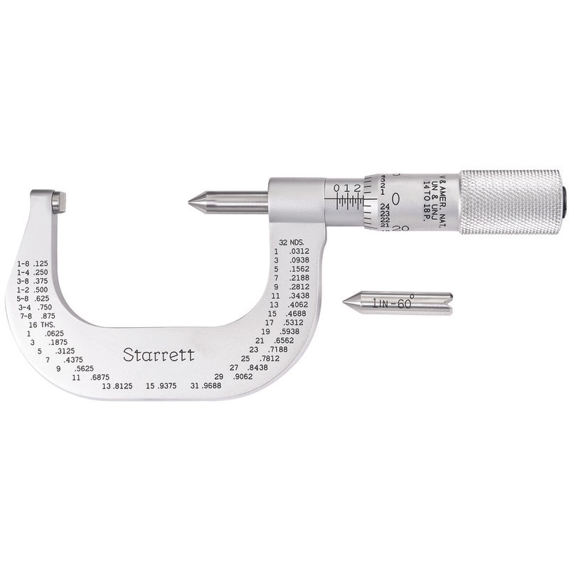 Picture of Starrett 585Dp Screw Thread Micrometer, 1-2"