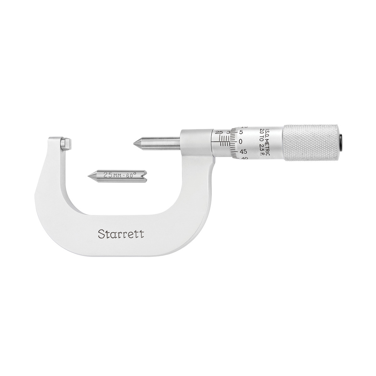 Picture of Starrett 585Mcp Screw Thread Micrometer, 25-50mm