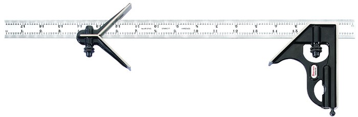 Picture of Starrett C33HC-18-4R Combination Square, 18", 4R Grads