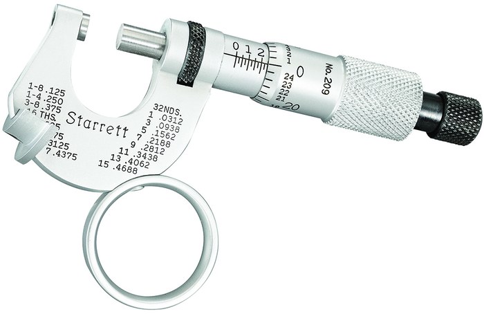 Picture of Starrett 209Rl Micrometer, Can Curl