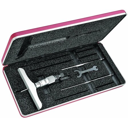 Picture of Starrett 449Mbz-150R Micrometer Depth Gage, 0-150mm, 4" Base 049659566390