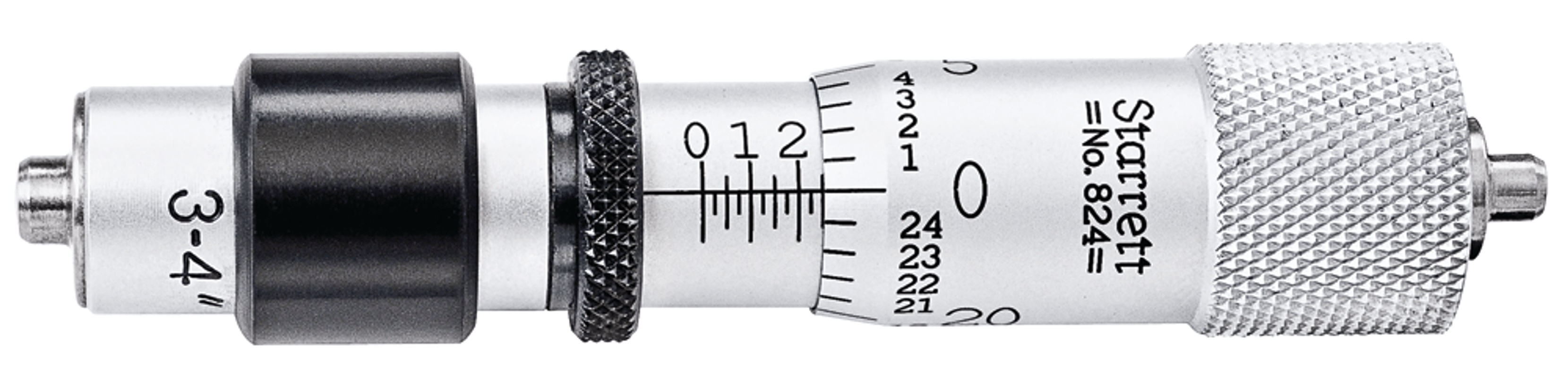 Picture of Starrett 824A Fixed Range Inside Micrometer, 3-4" Range, .001"