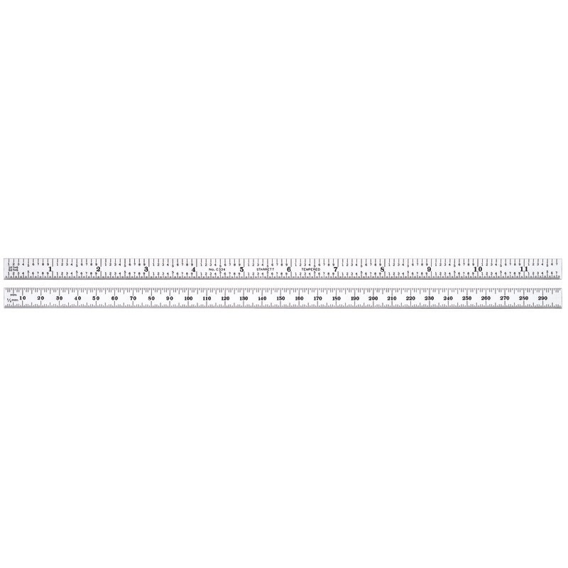 Picture of Starrett C334-300 Steel Rule, Full FlexIBLE, 300mm, #34 Grads