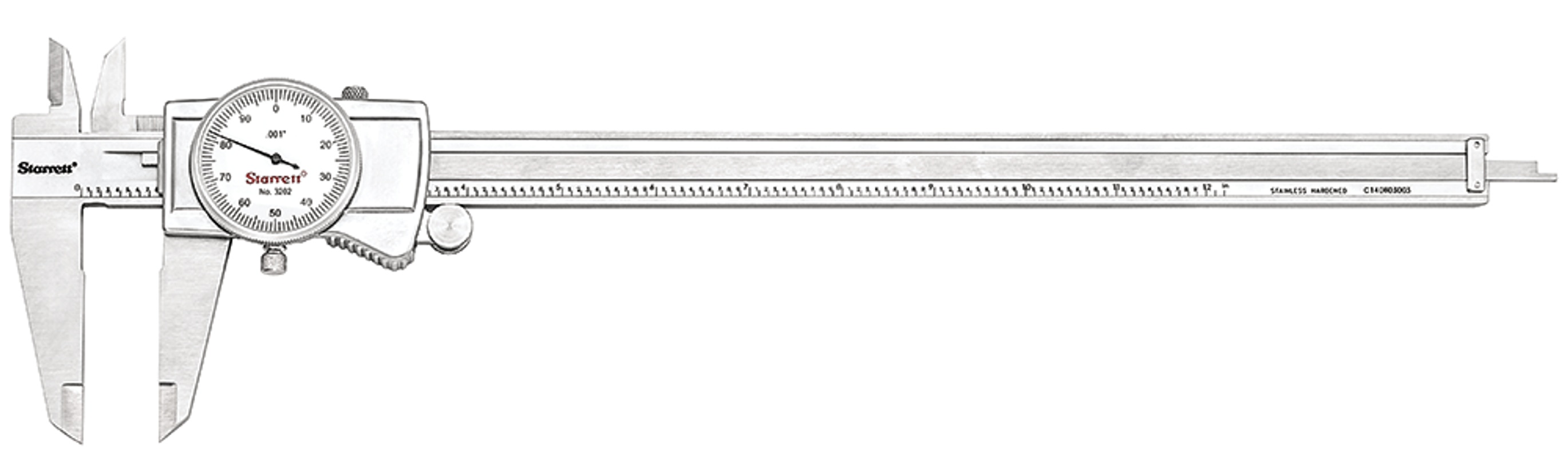 Picture of Starrett 3202-12 Dial Caliper 12"