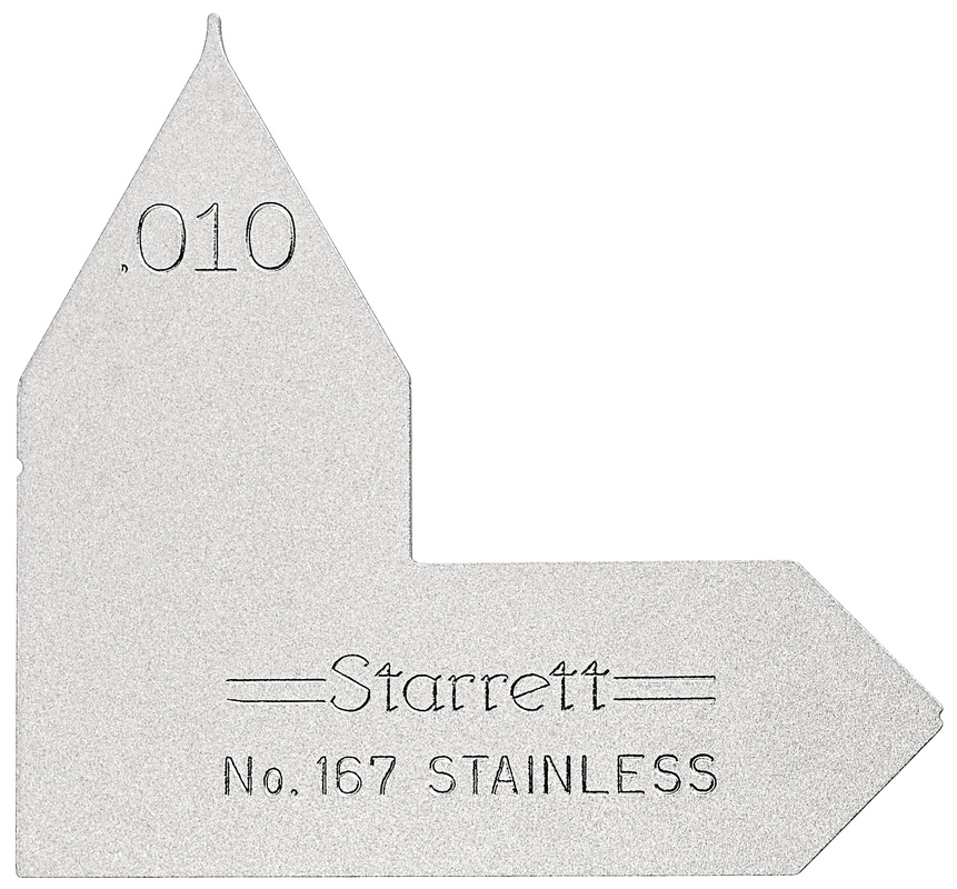 Picture of Starrett 167-010 Radius Gage, .010"