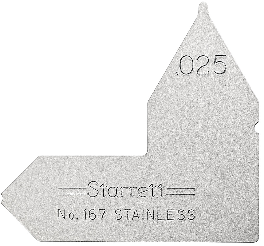 Picture of Starrett 167-025 Radius Gage, .025"