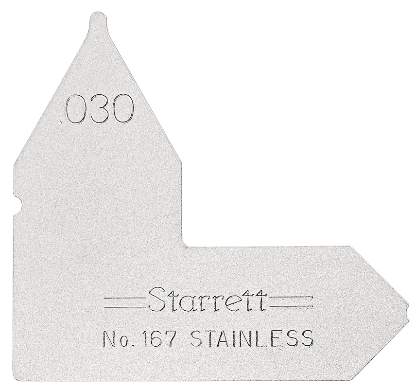 Picture of Starrett 167-030 Radius Gage, .030"