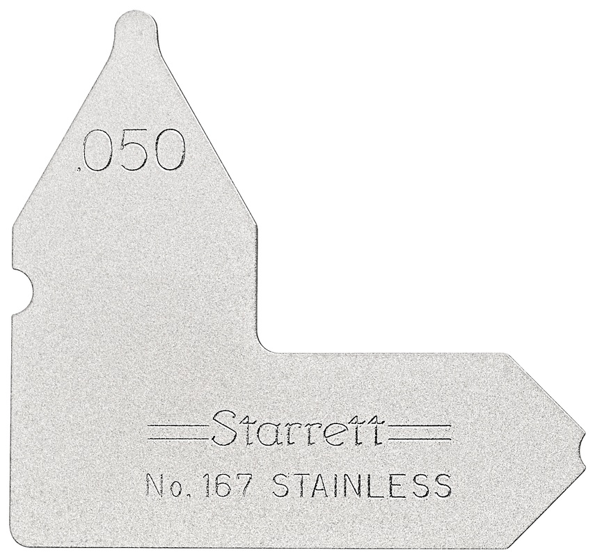 Picture of Starrett 167-050 Radius Gage, .050"