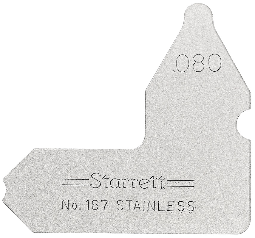 Picture of Starrett 167-080 Radius Gage, .080"