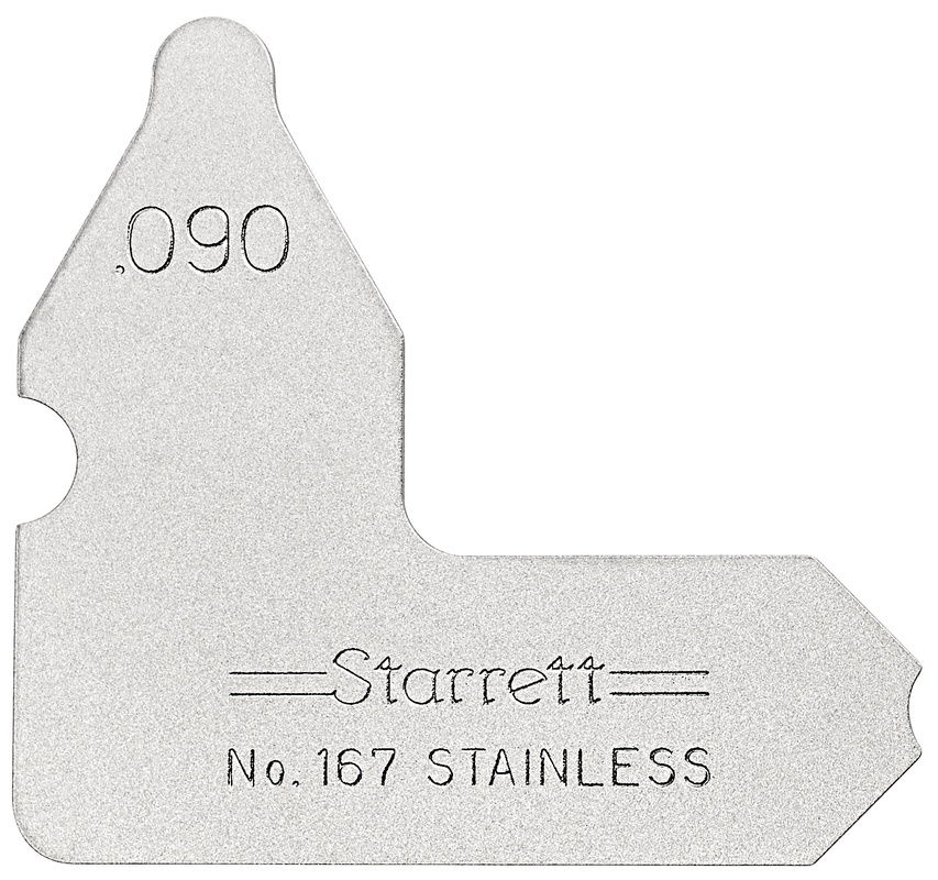 Picture of Starrett 167-090 Radius Gage, .090"