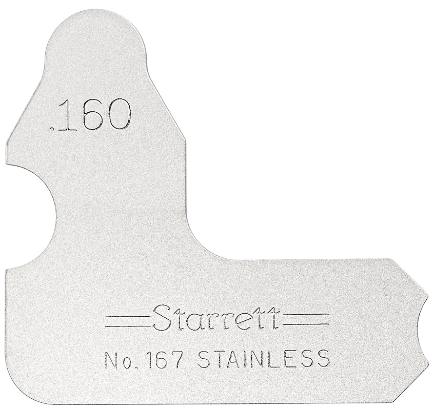 Picture of Starrett 167-160 Radius Gage, .160"