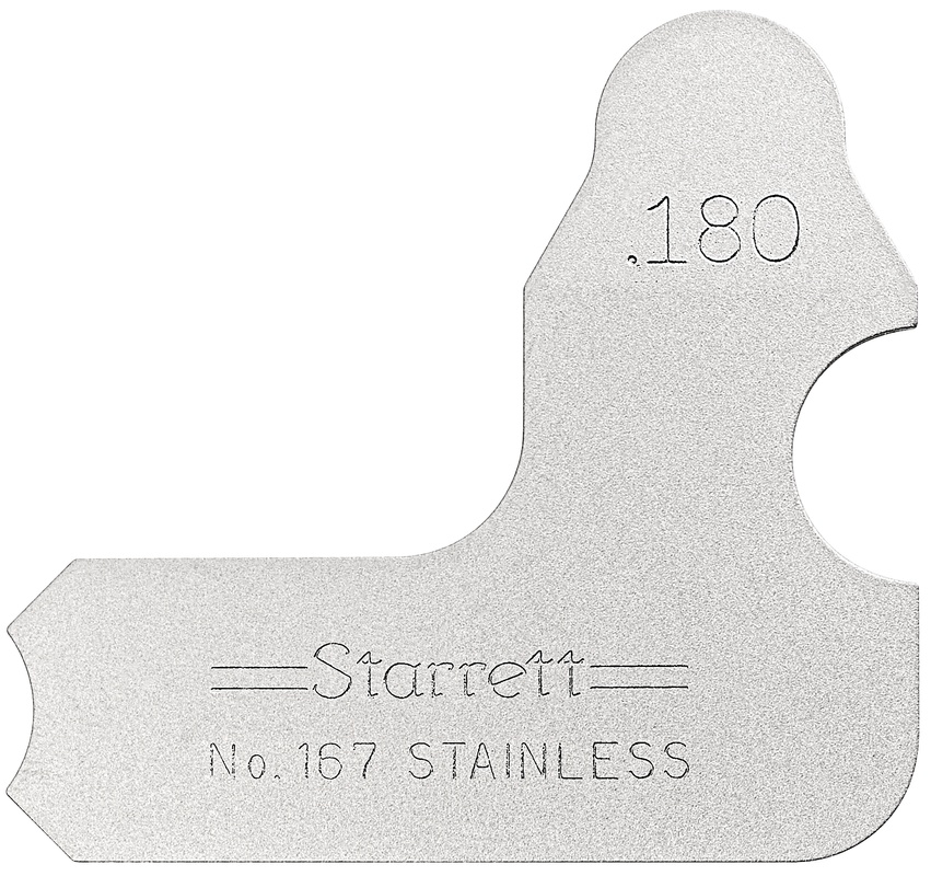 Picture of Starrett 167-180 Radius Gage, .180"