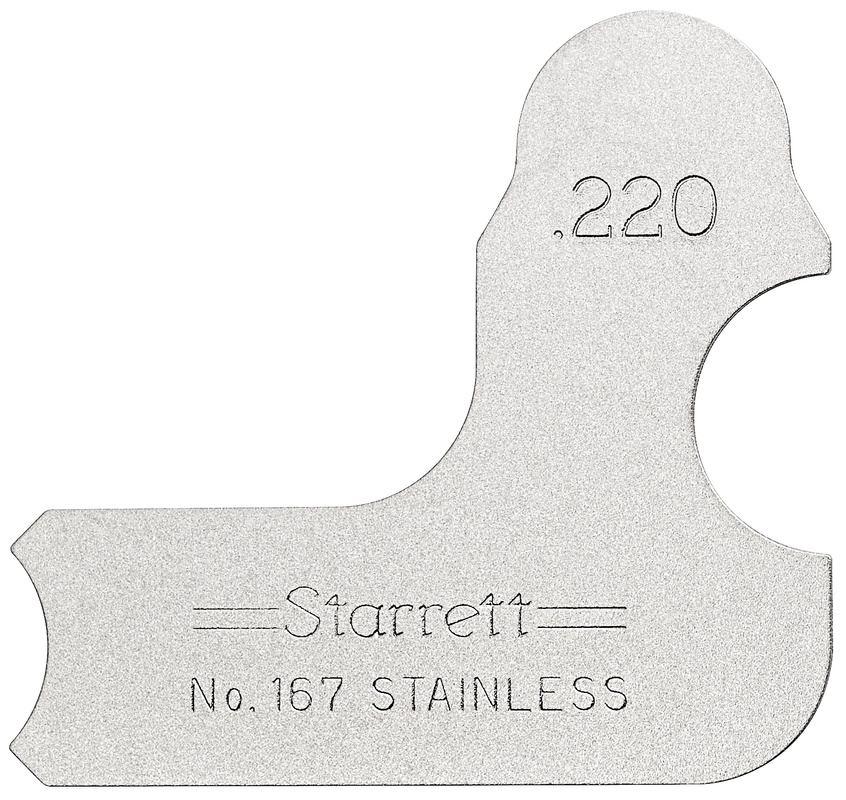 Picture of Starrett 167-220 Radius Gage, .220"