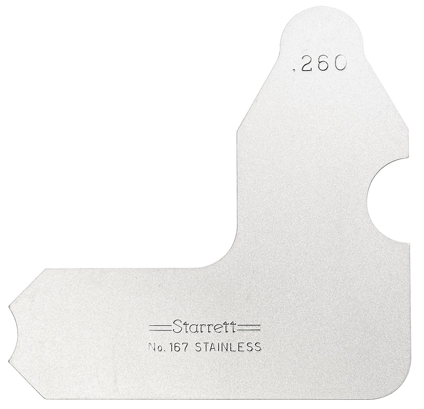 Picture of Starrett 167-260 Radius Gage, .260"