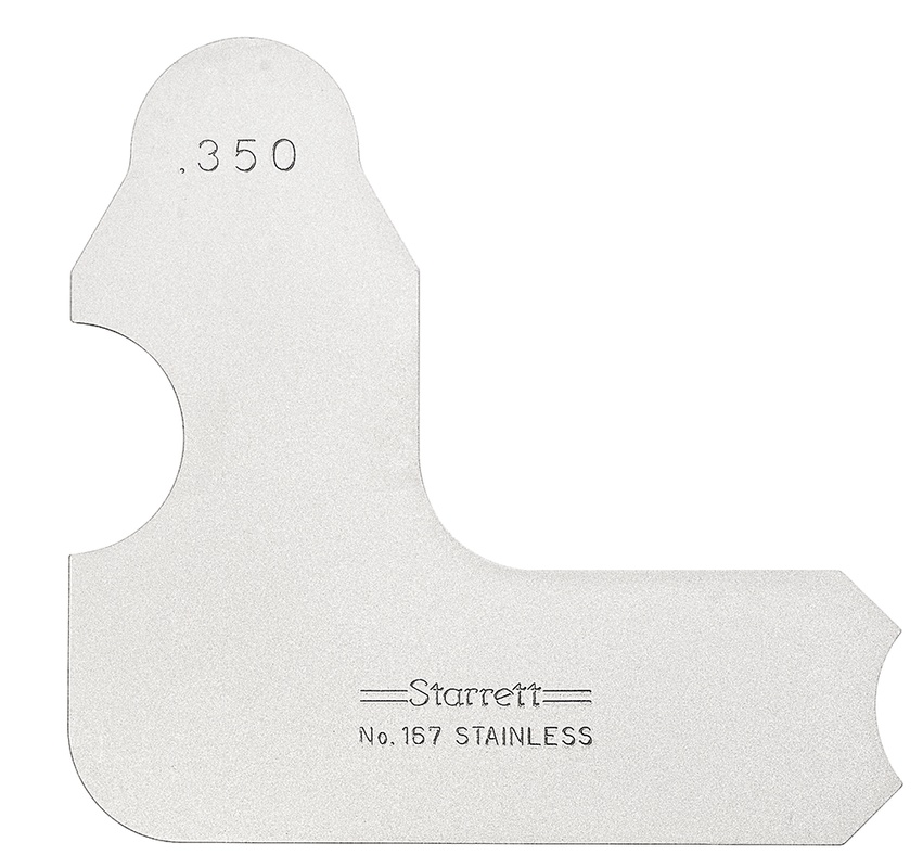 Picture of Starrett 167-350 Radius Gage, .350"