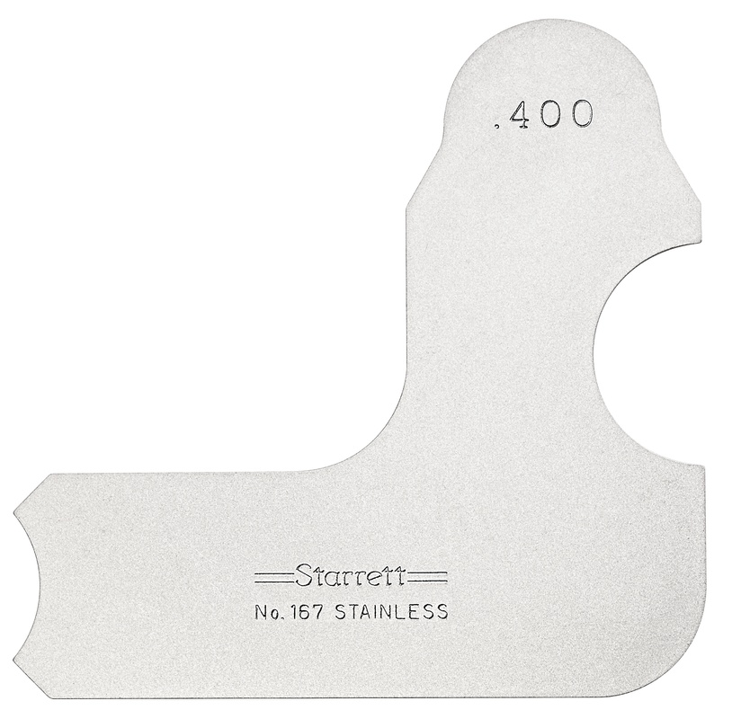 Picture of Starrett 167-400 Radius Gage, .400"