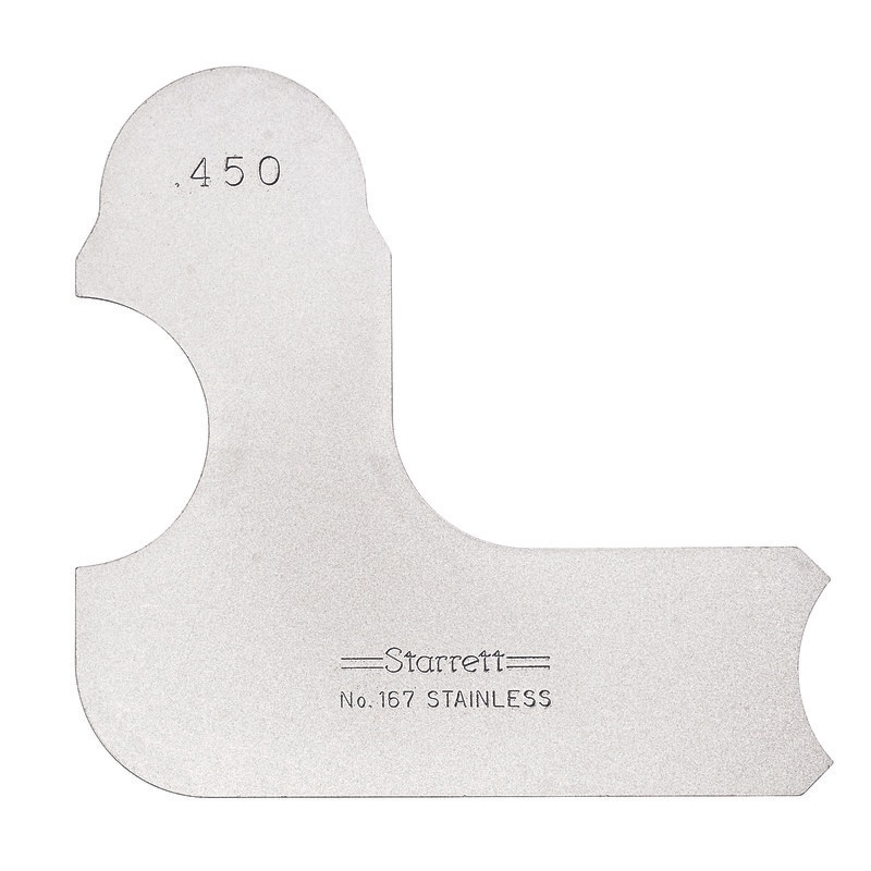 Picture of Starrett 167-450 Radius Gage, .450"