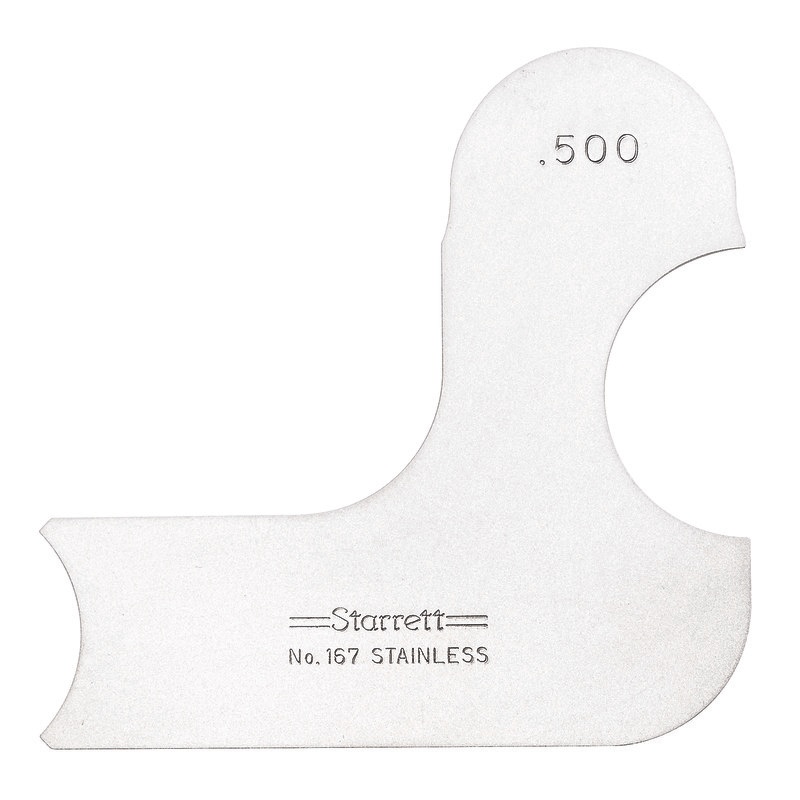 Picture of Starrett 167-500 Radius Gage, .500"