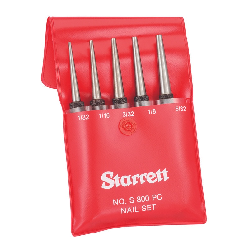 Picture of Starrett S800Pc Nail Set, Set 0F 5, Square Head, In Case