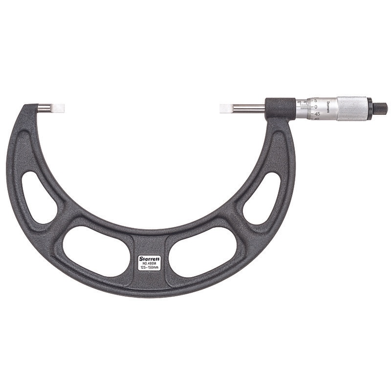 Picture of Starrett 486Mp-150 Blade Type Micrometer, 125-150mm, 0.01mm Grad