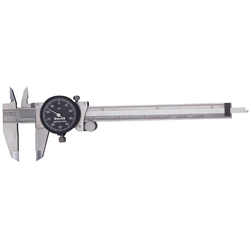 Picture of Starrett B120A-6 Dial Caliper, Black Dial, 0-6"