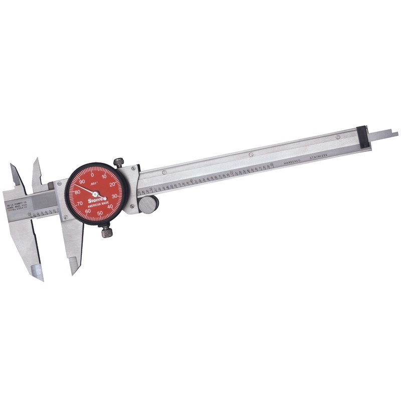 Picture of Starrett R120A-6 Dial Caliper, Red Dial, 0-6"