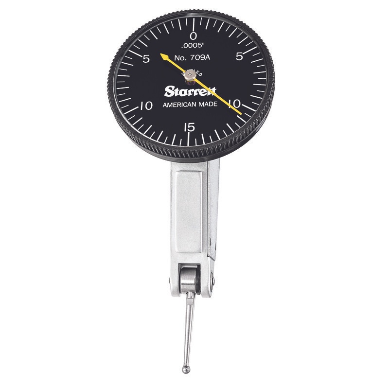 Picture of Starrett B709Az Dial Test Indicator With Dovetail, .030" Range, 0-15-0 Dial Face, .0005" Graduations