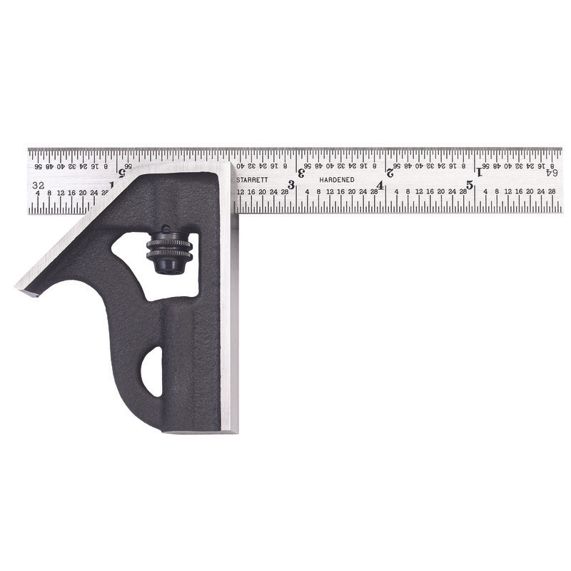 Picture of Starrett 10H-6-4R Student Combination Square, 6", 4R Grads