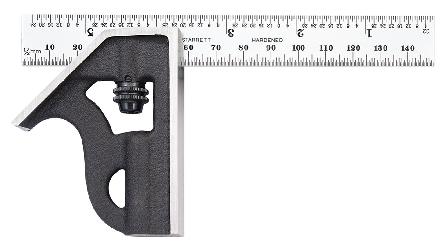 Picture of Starrett 10MEH-150 Student Combination Square, 150mm/5-3/4"