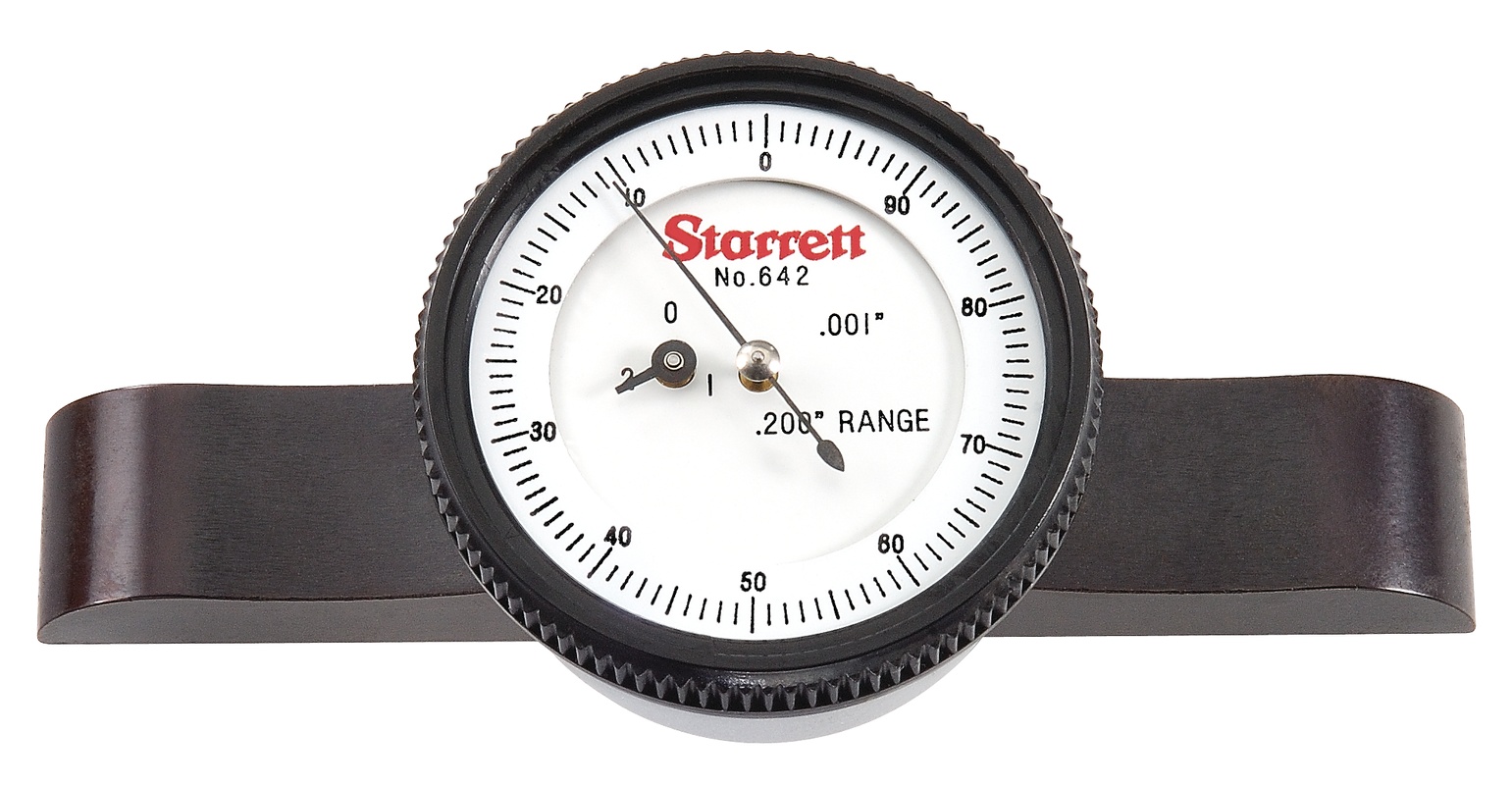Picture of Starrett 642AZ Dial Depth Gage With Back Plunger, .001"