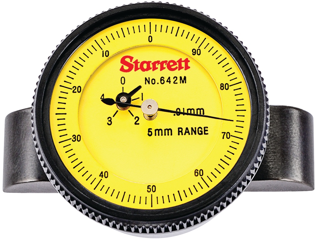 Picture of Starrett 642MZ Dial Depth Gage With Back Plunger, 0.01mm