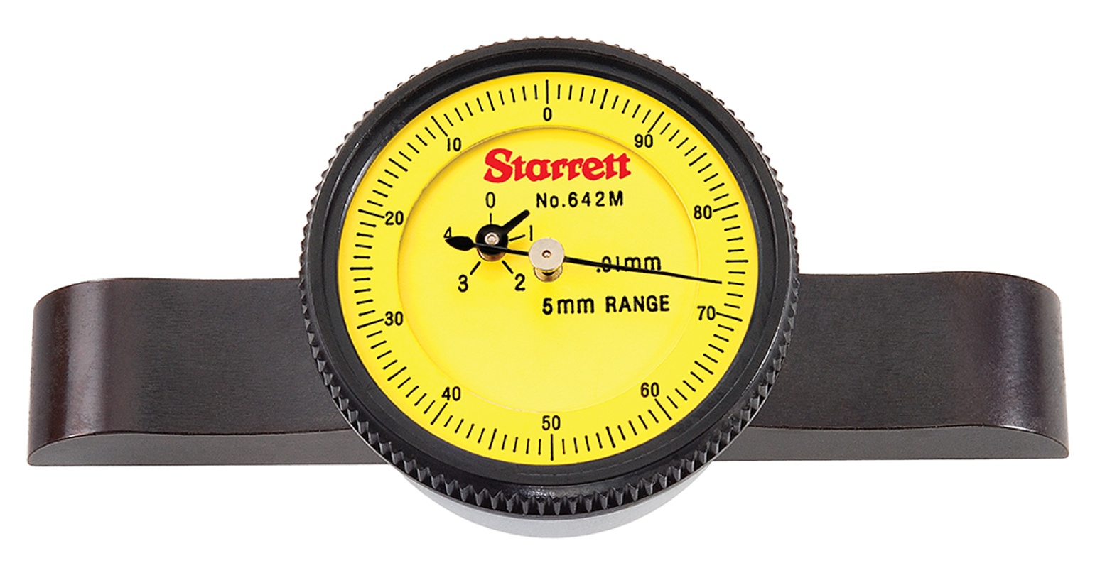 Picture of Starrett 642MAZ Dial Depth Gage With Back Plunger, 0.01mm