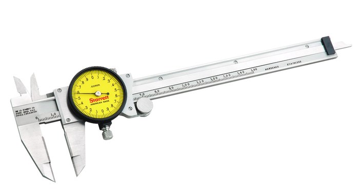 Picture of Starrett 120MX-150 Dial Caliper, 0-150mm, With Carbide Outside Jaws