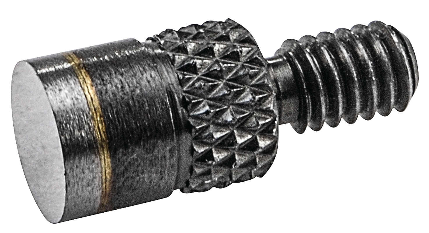 Picture of Starrett Pt10453-X Flat Carbide Contact Point, 1/4" (6.3mm) Long, #4-48 Screw Thread