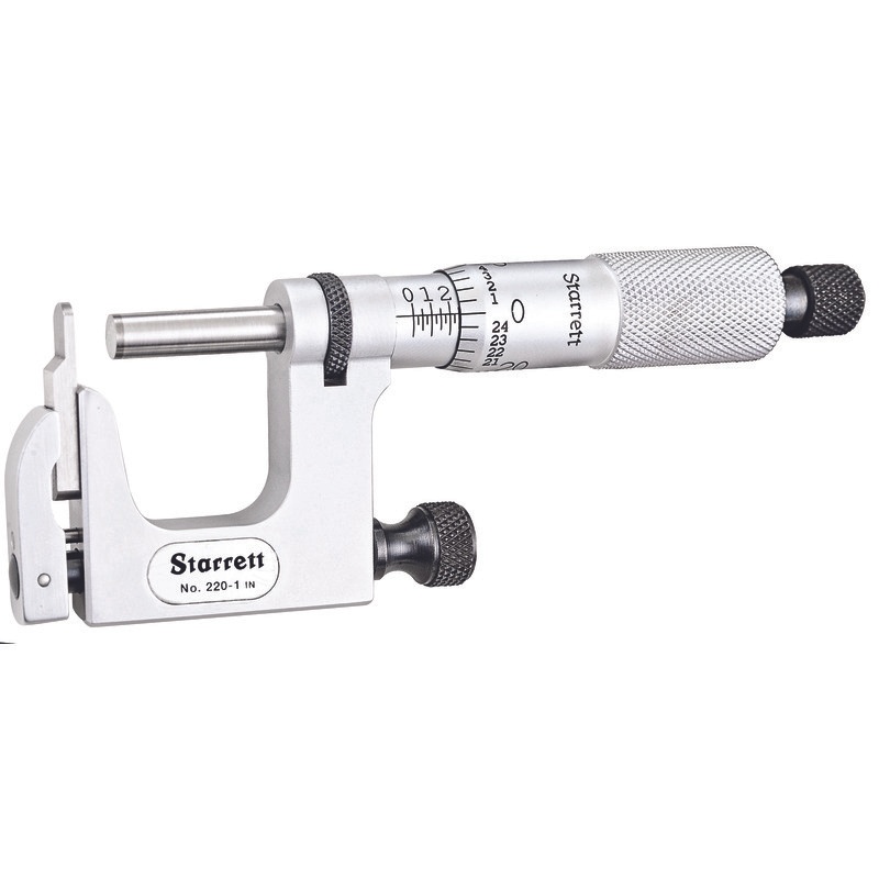 Picture of Starrett 220Xrl-1 Micrometer Anvil Micrometer, Multi-Anvil, 0-1"