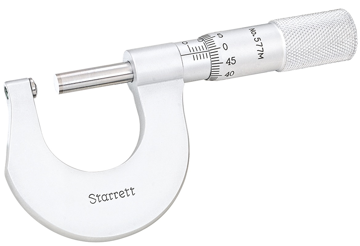 Picture of Starrett 577Mxp Micrometer Anvil Outside Micrometer With Rounded Anvil