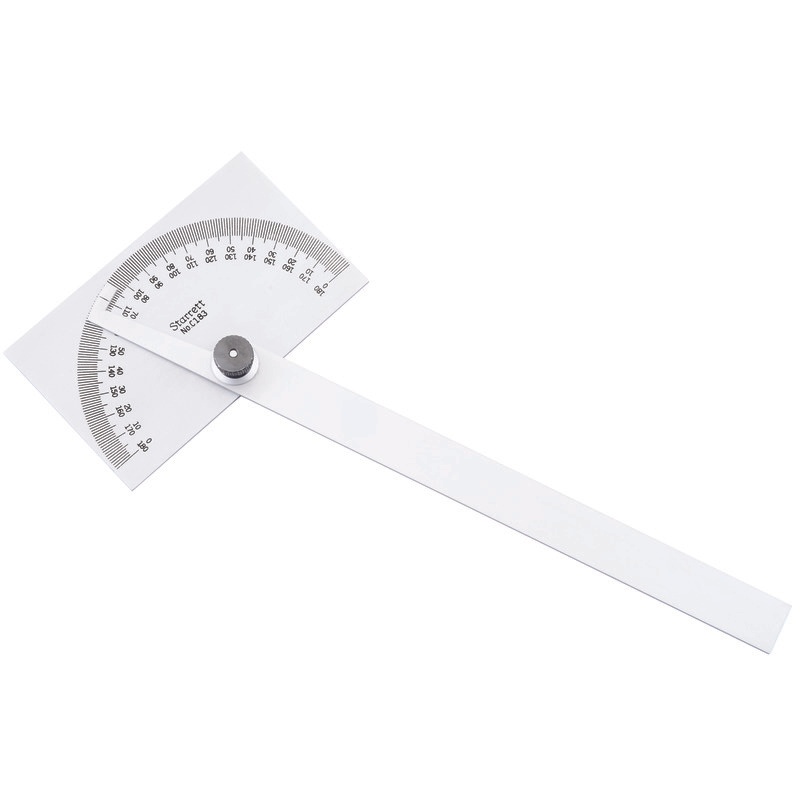 Picture of Starrett C183 W/Slc Steel Protractor 6", With Standard Letter Of Certification, (0-180 Degrees)
