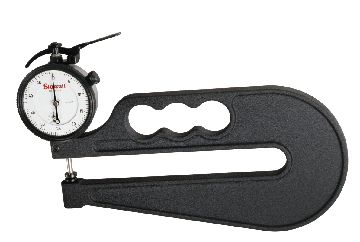 Picture of Starrett 1015A-6 Dial Thickness Gage, 0-1/2", 6" Throat